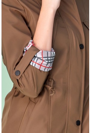 Brown Trench Coat E-32