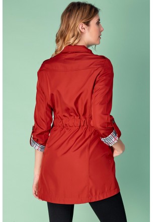 Red Trench Coat E-75