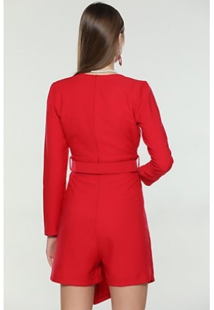 Red Jumpsuit E-432